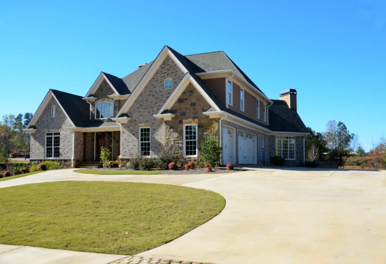 Luxury Home Concrete Driveway done by San Marcos Concrete Contractor