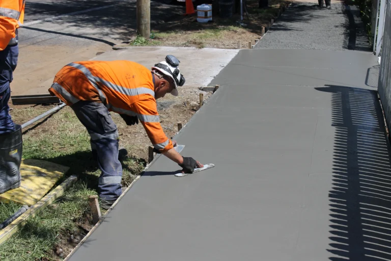 concrete slab made by the san marcos concrete contractor crew in San Marcos Texas